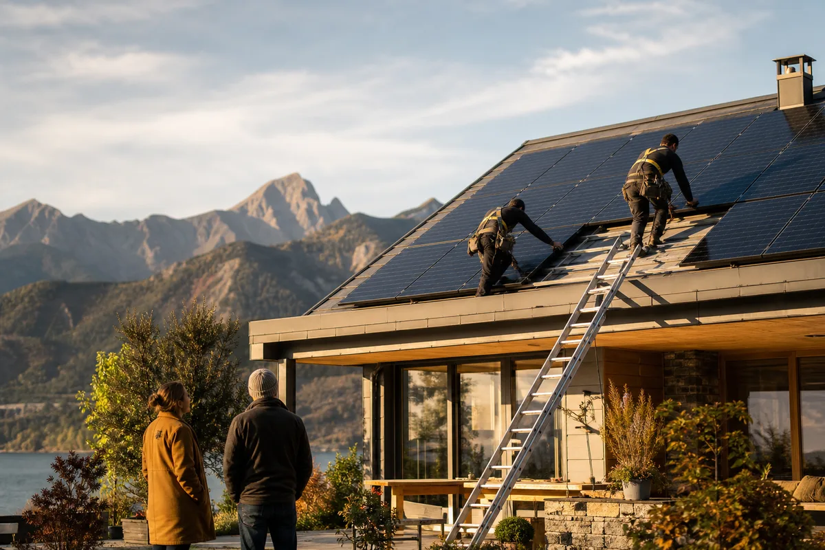 Le solaire à Chorges, chantier après chantier