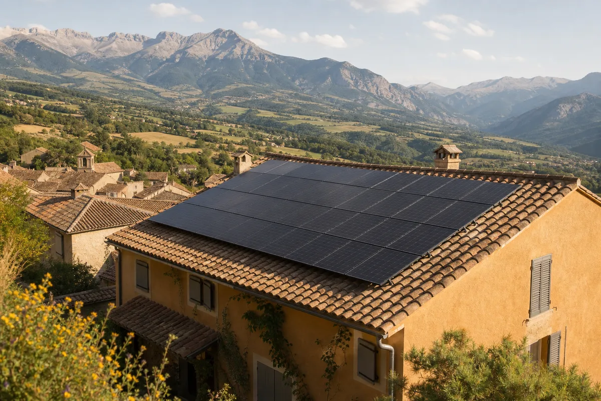 Panneau solaire Montgardin : installation photovoltaïque